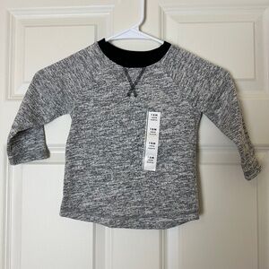 NEW Cat & Jack Gray Long Sleeve Shirt Boys Size 18 Months